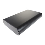 Takachi Electric Industrial MXA Series Black Aluminium Handheld Enclosure, , 96 x 57 x 18mm