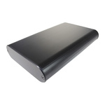 Takachi Electric Industrial MXA Series Black Aluminium Handheld Enclosure, , 200 x 130 x 35mm