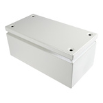 RS PRO Grey Steel Junction Box, IP66, 300 x 150 x 120mm