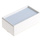 OKW Flat-Pack Case White ABS Instrument Case, 120 x 65 x 40mm