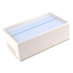 OKW Flat-Pack Case White ABS Instrument Case, 210 x 125 x 70mm