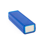 Hammond Transparent Blue ABS Instrument Case, 114 x 36 x 25mm