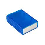 Hammond Transparent Blue ABS Instrument Case, 91 x 66 x 28mm