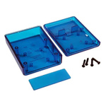 Hammond Transparent Blue ABS ABS Case, 91 x 66 x 28mm