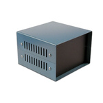 Hammond 1458 Black, Aluminium & Steel Steel Case, 102 x 102 x 76mm