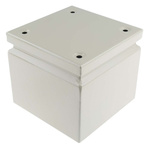 RS PRO Grey Steel Terminal Box, IP66, 150 x 150 x 120mm