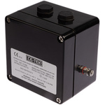 CE-TEK CEP Series Black Polyester Junction Box, IP66, 10 Terminals, ATEX, 122 x 120 x 90mm