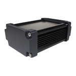 Takachi Electric Industrial AWN Black Aluminium Heat Sink Case, 150 x 106.3 x 56.3mm