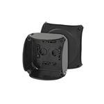 HENSEL Black Polycarbonate Junction Box, IP66, IP67, 104 x 104 x 70mm