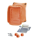 HENSEL Orange Polycarbonate Junction Box, IP65, IP66, 5 Terminals, 155 x 92 x 210mm