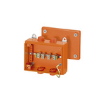 HENSEL Orange Steel Junction Box, IP66, 5 Terminals, 150 x 89 x 200mm