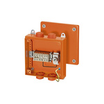 HENSEL Orange Steel Junction Box, IP66, 5 Terminals, 200 x 200 x 89mm