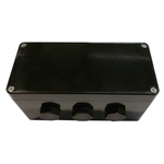 CE-TEK CEP Series Black Polyester Junction Box, IP66, ATEX, 75 x 160 x 75mm