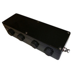 CE-TEK CEP Series Black Polyester Junction Box, IP66, ATEX, 75 x 230 x 55mm