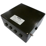 CE-TEK CEP Series Black Polyester Junction Box, IP66, ATEX, 250 x 120 x 255mm