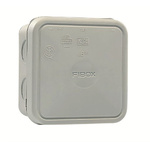 Fibox Light Grey Polypropylene Junction Box, IP65, 90 x 90 x 49mm