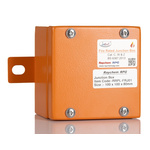 RS PRO Orange Steel Junction Box, IP65, 100 x 100 x 80mm