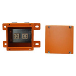 RS PRO Orange Steel Junction Box, IP65, 150 x 150 x 100mm
