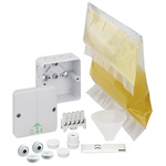 Gunther Spelsberg Abox XT 025 Series Grey Polycarbonate Junction Box, IP68, 5 Terminals, 82 x 82 x 52mm