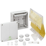 Gunther Spelsberg Abox XT 100 Series Grey Polycarbonate Junction Box, IP68, 5 Terminals, 140 x 140 x 79mm