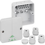 Gunther Spelsberg Abox m 025 Series Grey Polystyrene Junction Box, IP54, IP65, 5 Terminals, 82 x 82 x 52mm