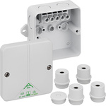Gunther Spelsberg Abox m 025 AB Series Grey Polystyrene Junction Box, IP54, IP65, 5 Terminals, 82 x 82 x 52mm
