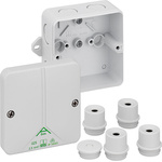 Gunther Spelsberg Abox m 025 Series Grey Polystyrene Junction Box, IP54, IP65, 0 Terminals, 82 x 82 x 52mm