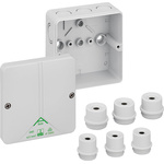 Gunther Spelsberg Abox m 040 Series Grey Polystyrene Junction Box, IP54, IP65, 0 Terminals, 94 x 94 x 57mm