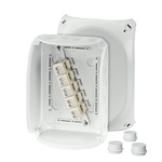 HENSEL DK Series Grey Polycarbonate Terminal Box, IP55, IP66, 5 Terminals, 92 x 210 x 155mm