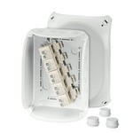 HENSEL DK Series Grey Polycarbonate Terminal Box, IP55, IP66, 5 Terminals, 92 x 210 x 155mm