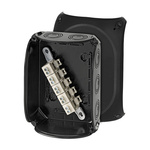 HENSEL KF Series Black Polycarbonate Terminal Box, IP66, IP67, IP69, 5 Terminals, 92 x 210 x 155mm