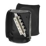 HENSEL KF Series Black Polycarbonate Terminal Box, IP66, IP67, IP69, 5 Terminals, 112 x 255 x 205mm
