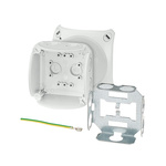 HENSEL KF Series Grey Polycarbonate Terminal Box, IP66, IP67, IP69, 0 Terminals, 62 x 93 x 93mm
