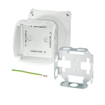 HENSEL KF Series Grey Polycarbonate Terminal Box, IP66, IP67, 0 Terminals, 77 x 130 x 130mm