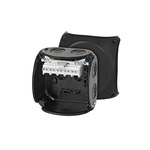 HENSEL KF Series Black Polycarbonate Terminal Box, IP66, IP67, IP69, 5 Terminals, 70 x 104 x 104mm