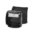 HENSEL KF Series Black Polycarbonate Terminal Box, IP66, IP67, IP69, 5 Terminals, 77 x 130 x 130mm