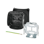 HENSEL DK Series Black Polypropylene Terminal Box, IP66, 0 Terminals, 62 x 93 x 93mm