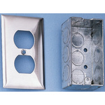 Hubbell Steel Junction Box, 102 x 54 x 40mm