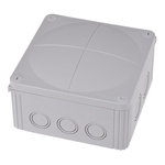 WISKA Combi Series Grey Polypropylene Junction Box, IP66, IP67, 140 x 140 x 82mm