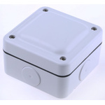 MK Electric Masterseal plus Series White Junction Box, IP66, 4 Terminals, 95 x 95 x 65mm