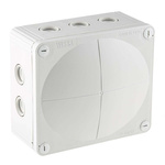 WISKA Combi Series Grey Polypropylene Junction Box, IP66, IP67, 160 x 140 x 81mm