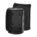 HENSEL ENYCASE DK Series Black Polycarbonate Junction Box, 180 x 130 x 77mm