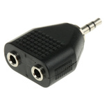 RS PRO AV Adapter, Female 3.5 mm Stereo to Male 3.5 mm Stereo