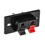 RS PRO Panel Mount Speaker Terminal Socket, 2 Way, 3A, Quick Connect Termination