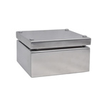 RS PRO 304 Stainless Steel Enclosure, IP66, 150 mm x 150 mm x 81mm