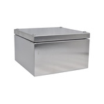 RS PRO 304 Stainless Steel Enclosure, IP66, 200 mm x 200 mm x 121mm