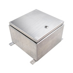 RS PRO 304 Stainless Steel Wall Box, IP69K, 300 mm x 300 mm x 200mm