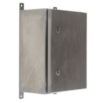 RS PRO 304 Stainless Steel Wall Box, IP69K, 400 mm x 300 mm x 200mm