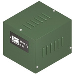Block Blue Steel Power Supply Case, IP20, 130 x 140 x 170mm