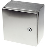 RS PRO 304 Stainless Steel Wall Box, IP66, 240 mm x 240 mm x 150mm